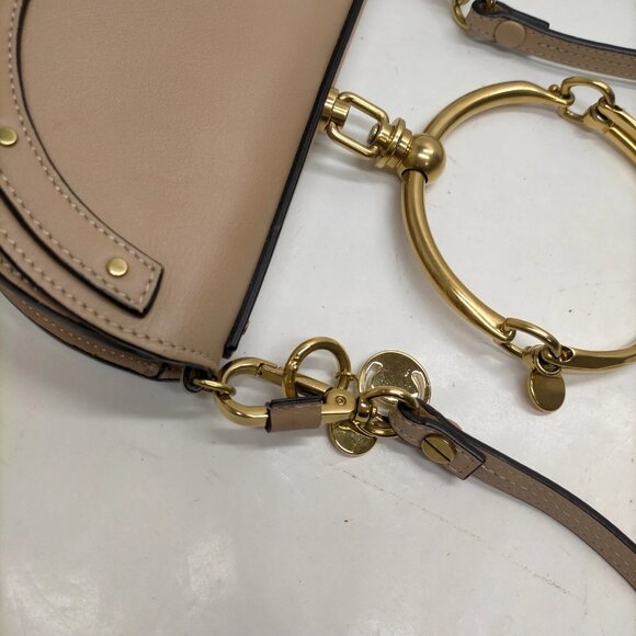 Authentic Chloe Beige Leather Hand Bag mon689-110525 - Picture 8 of 16